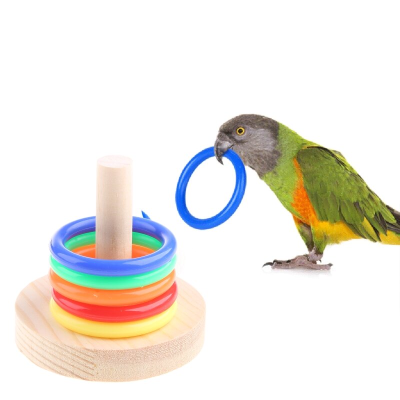 Papageien-Desktop-Ringwurfspielzeug für Sittich-Intelligenztraining, Wellensittiche, Nymphensittiche