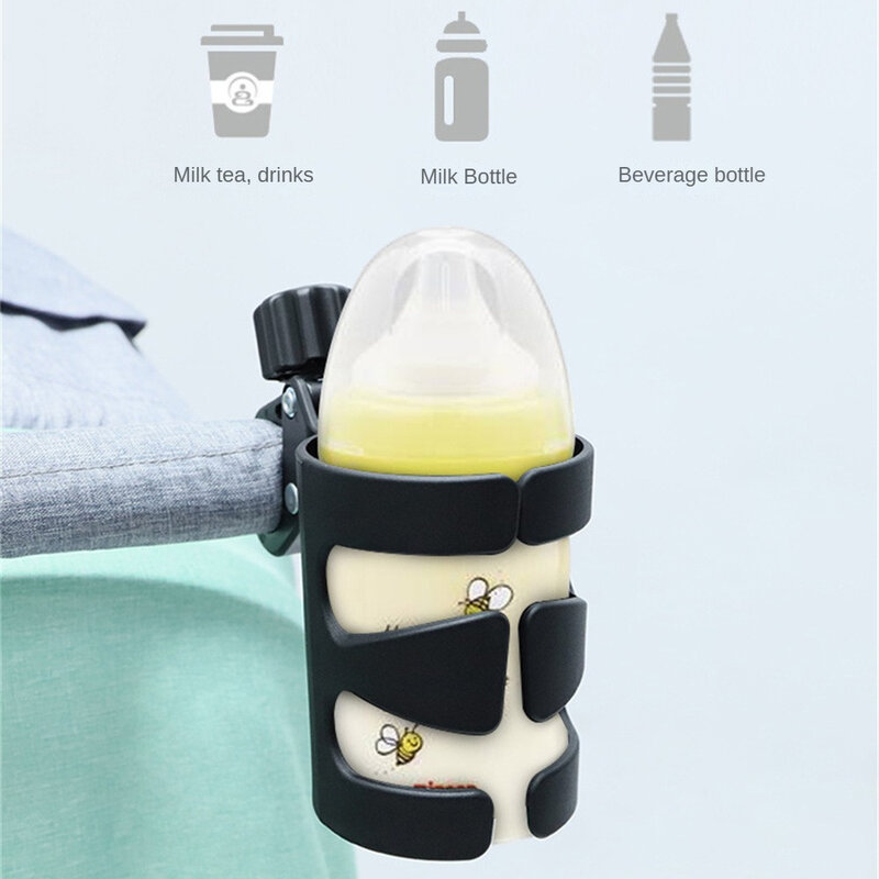 Kinderwagen Getränke halter Universal 360 drehbare Getränke flasche Rack sicheres Material für Kinderwagen Kinderwagen Rollstuhl zubehör