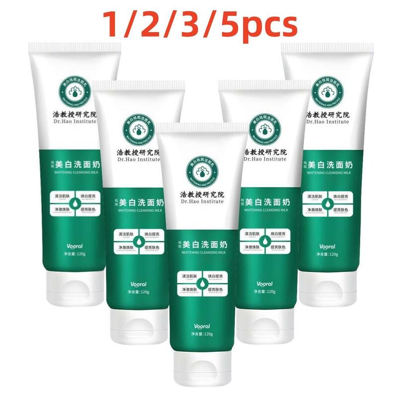 1/2/3/5pcs Skin Hydrates Amino Acids Deep Cleansing Pore Refining Moisturizes Foaming Whitening Facial Cleanser