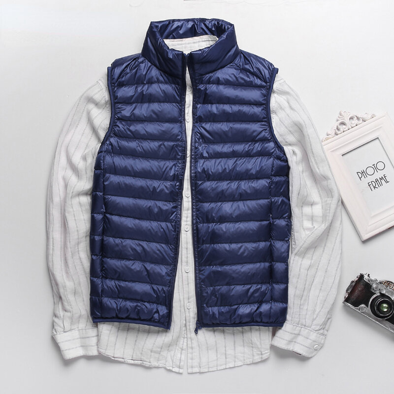 남성용 경량 방수 패딩 민소매 조끼 코트, 봄 다운 재킷, 2022 신상