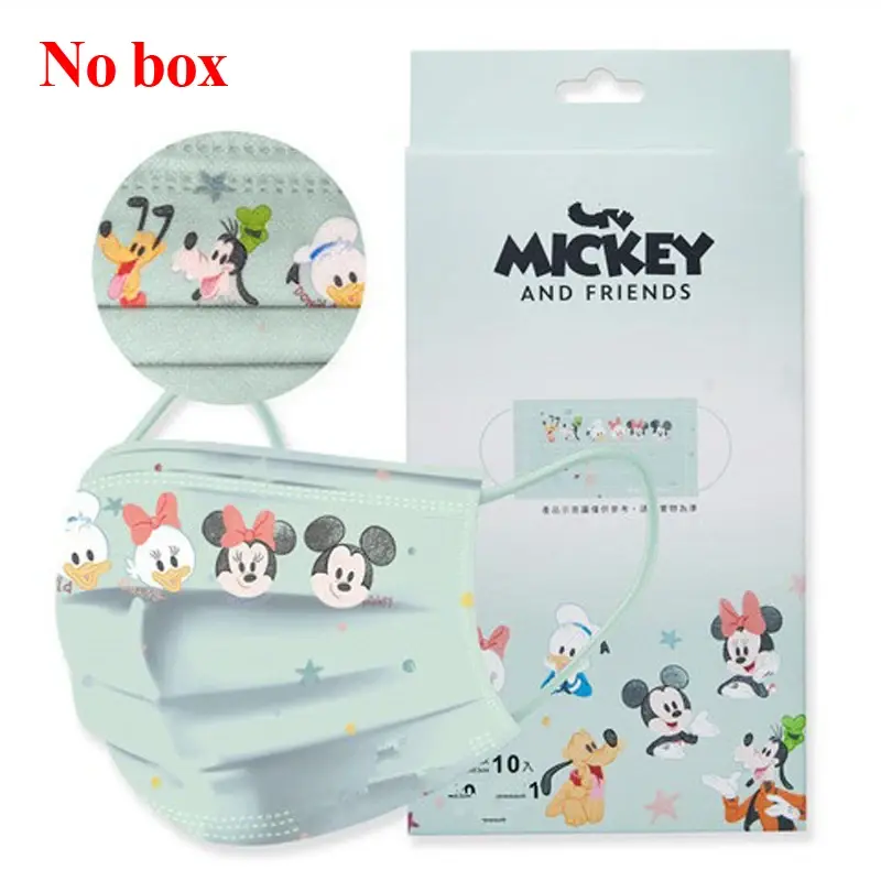 200/50 Disney Cartoon Gesichts masken Winnie Minnie Mickey Kawaii Erwachsene Kinder Einweg Mund Masca rillas 3ply Schutz Ohr bügel