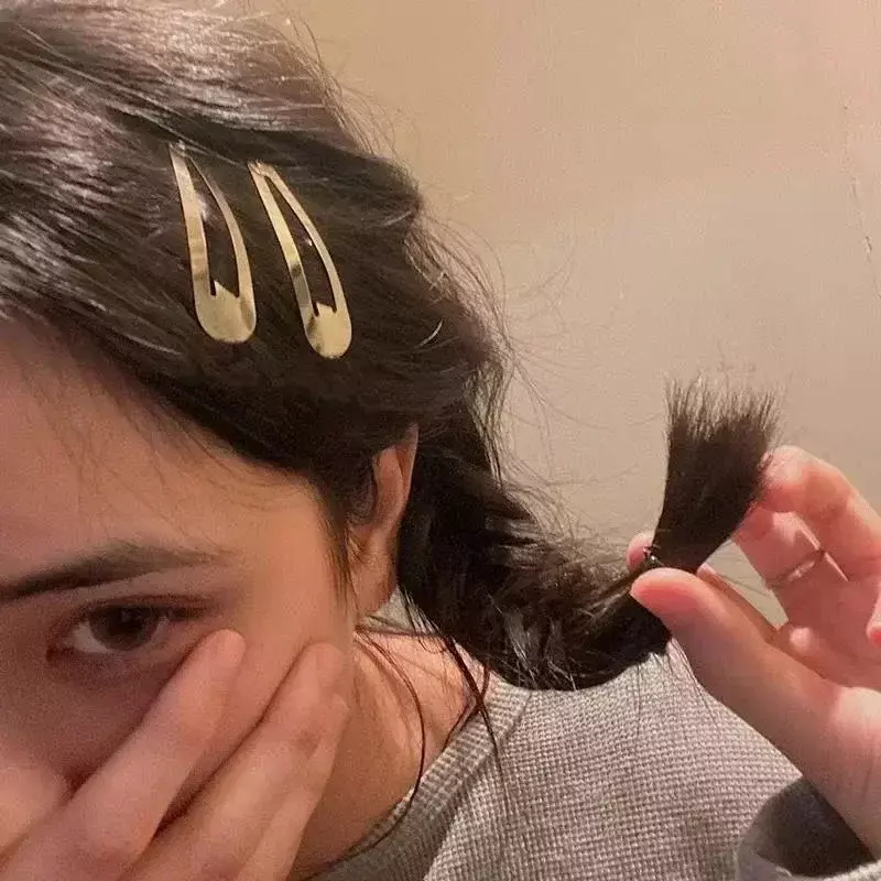 10-50buah klip rambut perak sederhana BB jepit rambut dasar untuk DIY jepit rambut buatan tangan Y2K Aksesori Alat penata perempuan wanita