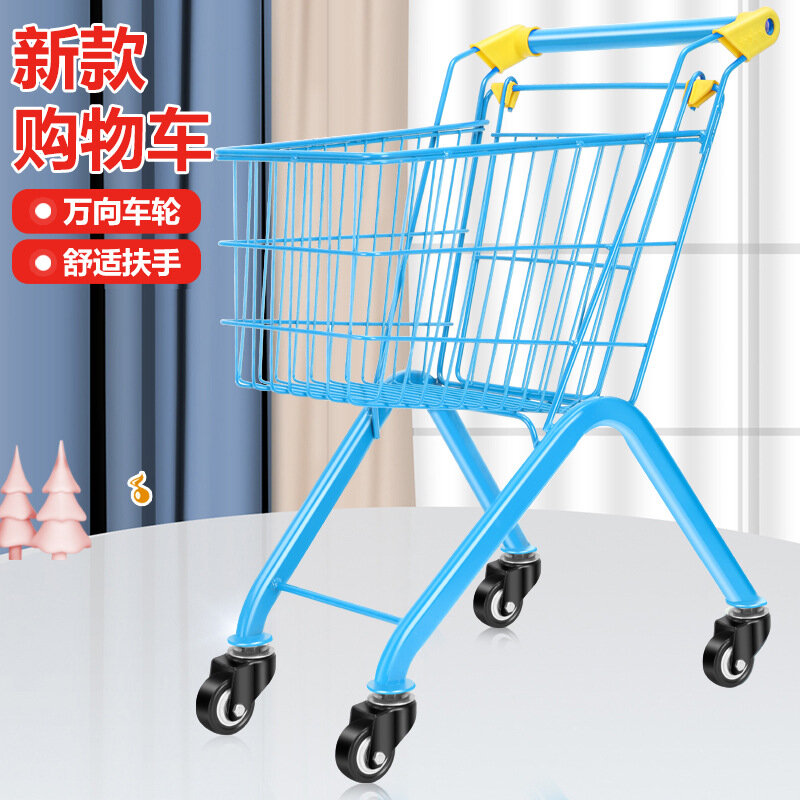 Bebê carrinho de compras supermercado carrinho de compras infantil play house trolley multi-color trolley supermercado brinquedo