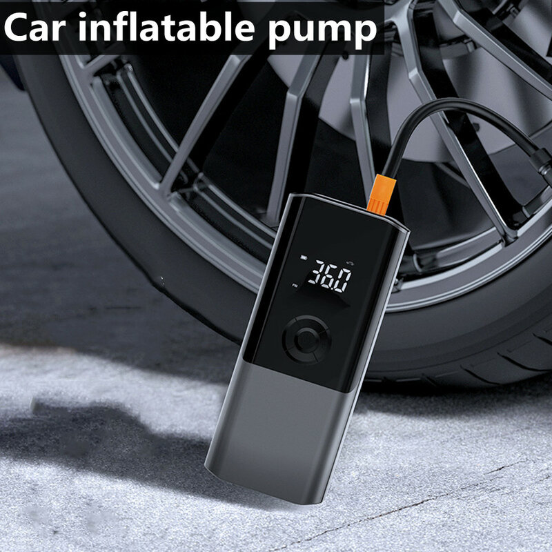 Rechargeable Air Pump 6000mA Tire Inflator Cordless Portable Compressor Digital Car Tyre Pump for Bicycle Tires Balls
