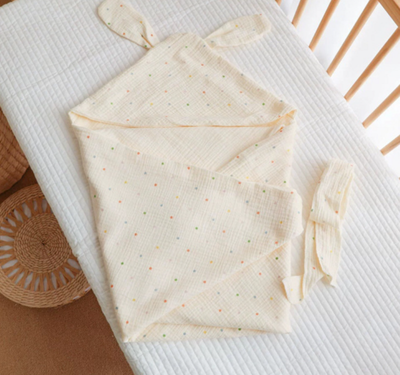 Manta de muselina de 4 capas para bebé recién nacido, saco de dormir suave de algodón, 90cm