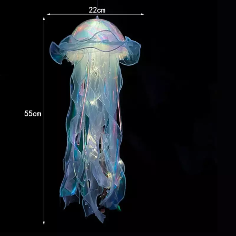 Jellyfish lâmpada, lâmpada flor portátil, menina decoração atmosfera quarto, lâmpada noite quarto, decoração home