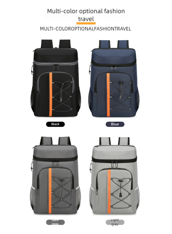 Bolsa de aislamiento gruesa, mochila de gran capacidad, bolsa de almacenamiento portátil para Picnic al aire libre, bolsas de hielo de papel de aluminio
