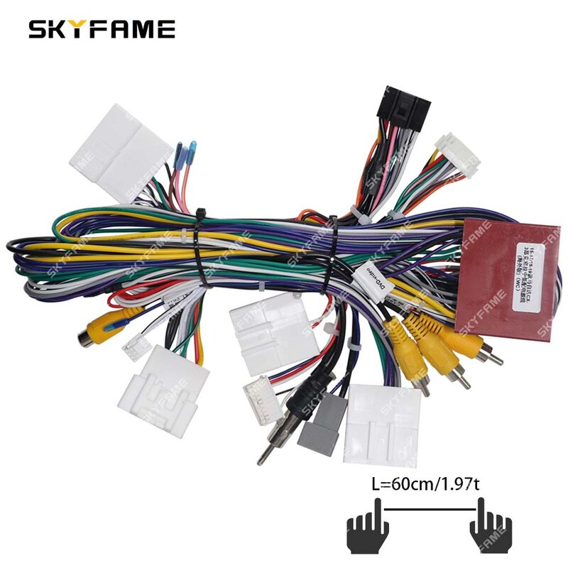 SKYFAME-Adaptador de arnés de cables estéreo de 16 pines para coche, decodificador de caja Canbus para Mazda 3, Axela, CX-3, Mazda 6, Atenza CX3/CX5