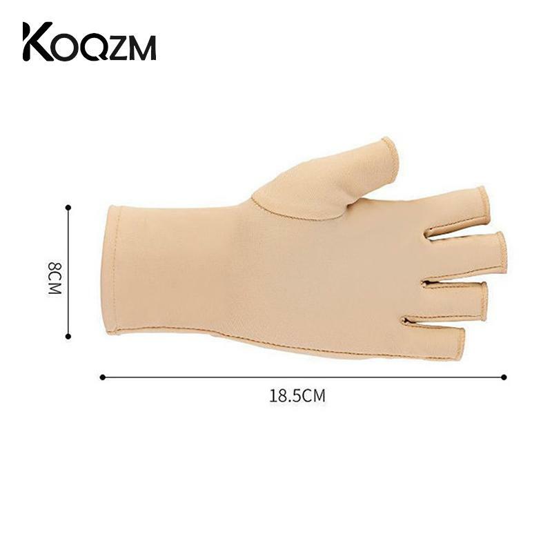 1 par de guantes de protección UV para manicura, guantes de protección contra radiación UV, Protector de Gel para decoración de uñas, herramienta de lámpara LED UV