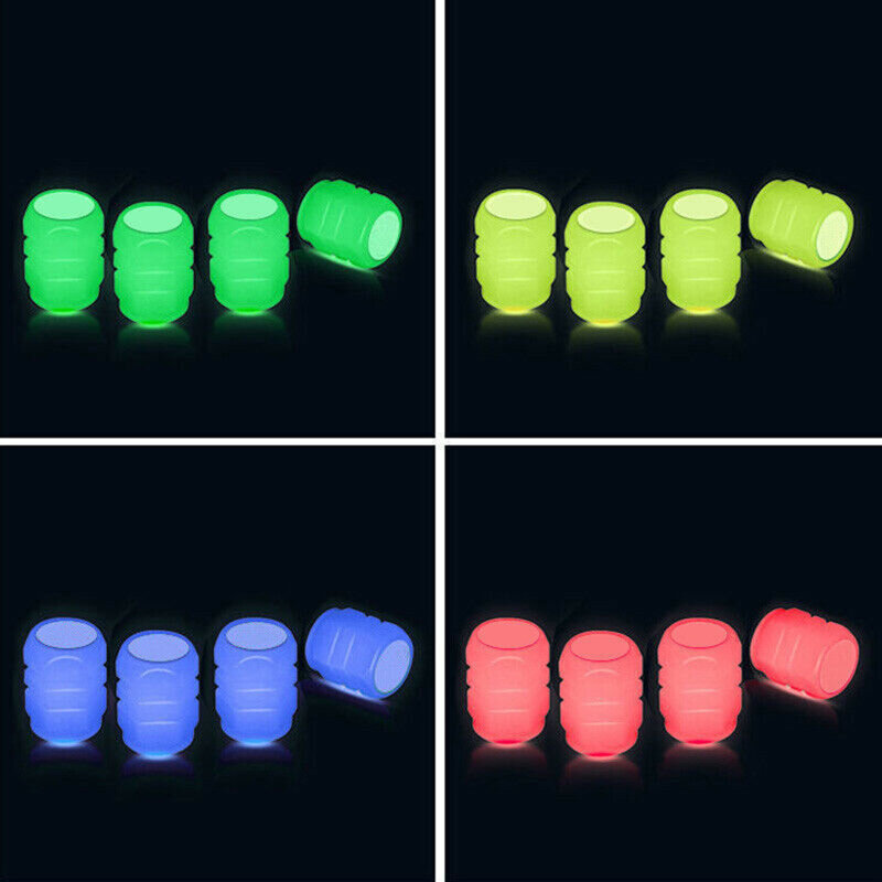 Durable For Cars/motorcycles/SUV/trucks/buses Car Tire Valve Cap Replacement Shining Car Universal Fluorescent