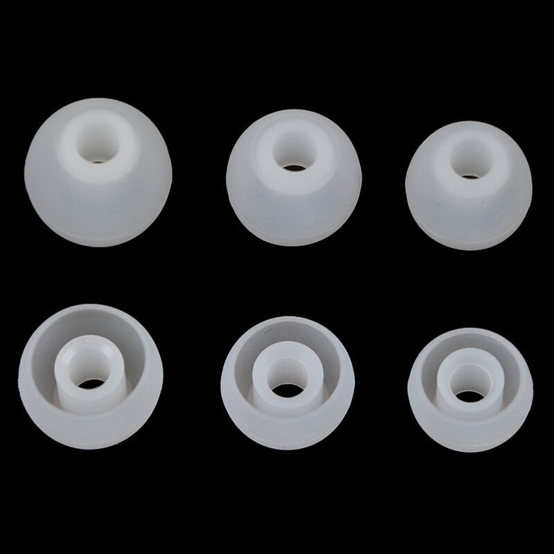 6 пар/2 *(S + M + L) Силиконовые Резиновые амбушюры для наушников Универсальные сменные вкладыши для наушников Подушка