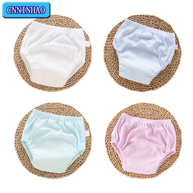 Summer Baby Training Pants Ventilate Shorts Washable Underwear Newborn Boys Girls Cloth Diapers Reusable Nappies Infant Panties