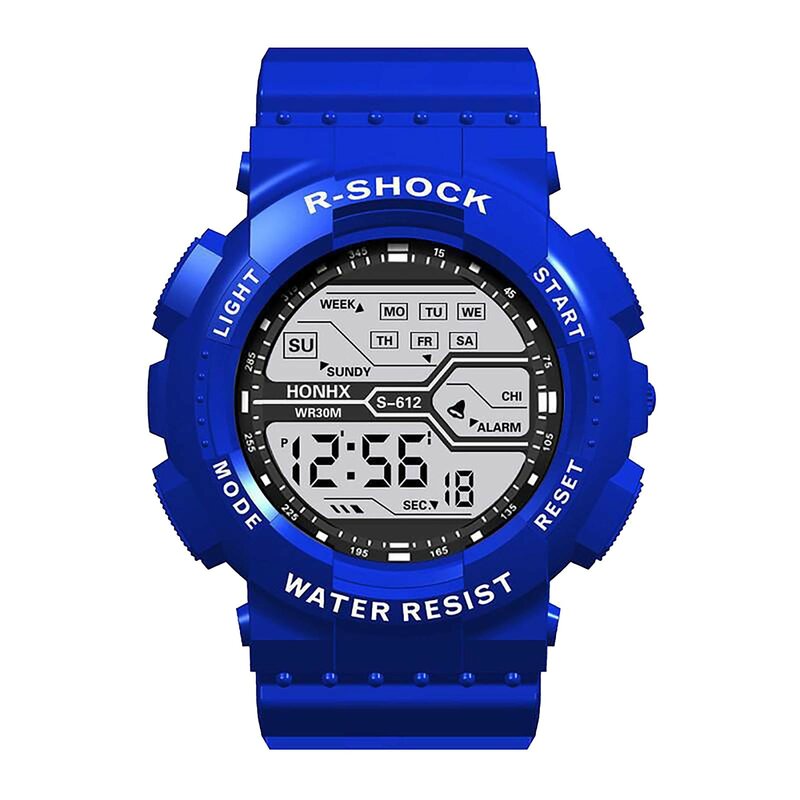 Men Watch Fashion Led Digital Watches Man Sports Waterproof  Wristwatches Vintage Silicone Wristband Electronic Clock Reloj Homb