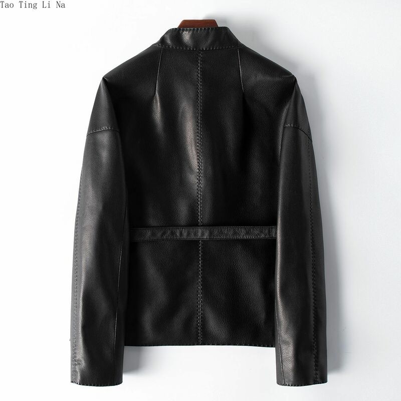 2023 Women New Autumn Genuine Sheepskin Coat Fashion Casual Real Sheepskin Leather Windbreaker H19