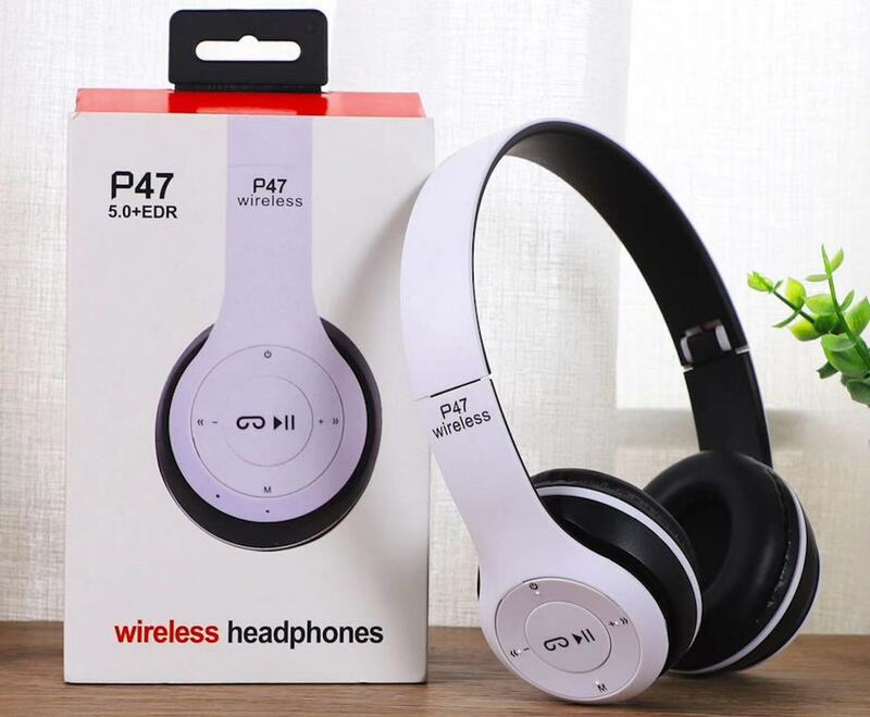 Auriculares TWS P47 con Bluetooth 5,0, cascos estéreo con micrófono para música, para móvil, iPhone, Samsung, Android e IOS