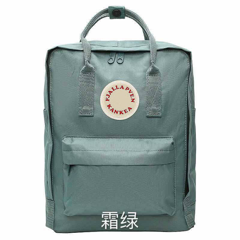 Tas punggung klasik asli untuk wanita, tas ransel sekolah luar ruangan kanvas Laptop bepergian tahan air dengan Logo untuk pelajar perempuan