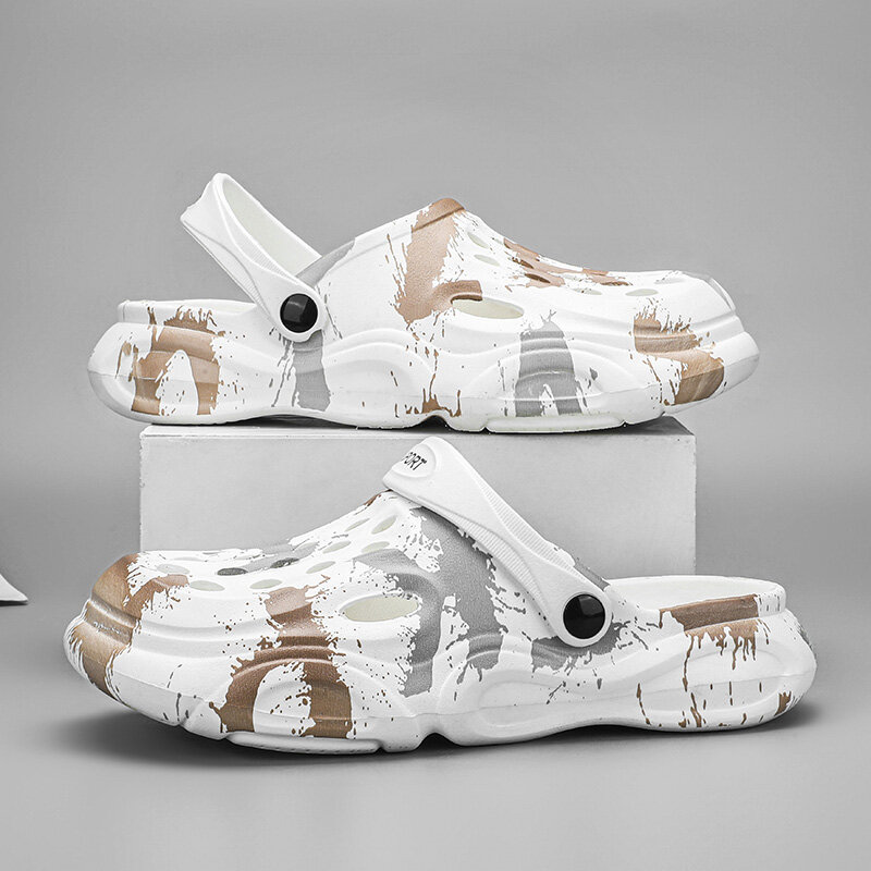 Мужские сандалии летние домашние тапочки пляжная обувь для воды кроссовки EVA Легкие повседневные спортивные мужские туфли сандалии бесплатная доставка