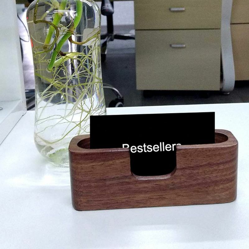 Praktyczny wizytownik na biurko Drewniany stojak na telefon komórkowy Stojak na karty Biurowy na biurko Duży Dropship