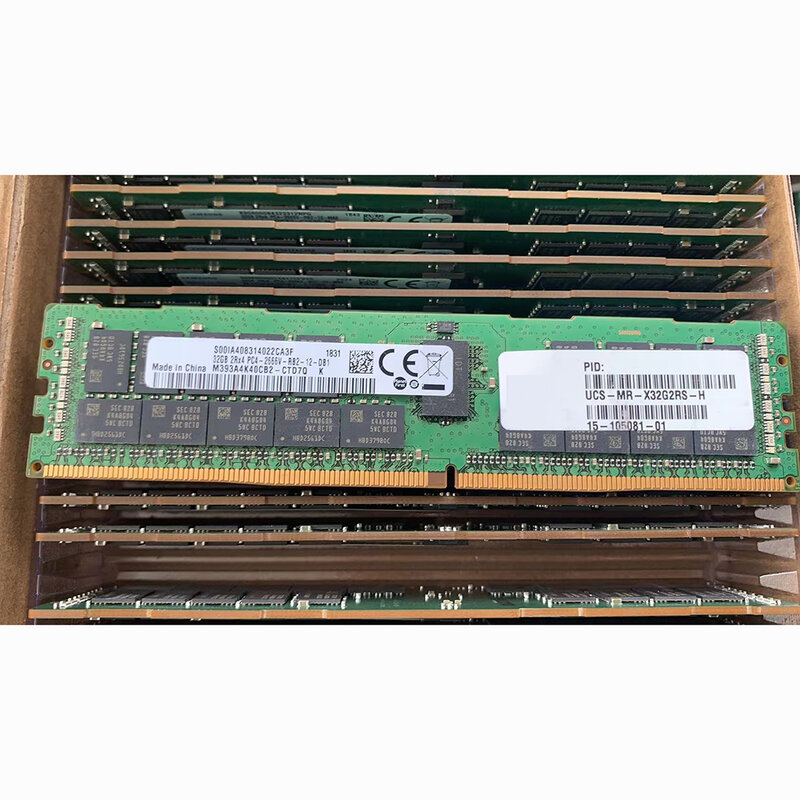 1 szt. 32G 32GB 2 rx4 PC4-2666V-RB2 UCS-MR-X32G2RS-H pamięci serwera DDR4 15-105081-01 RAM wysokiej jakości działa dobrze szybka wysyłka