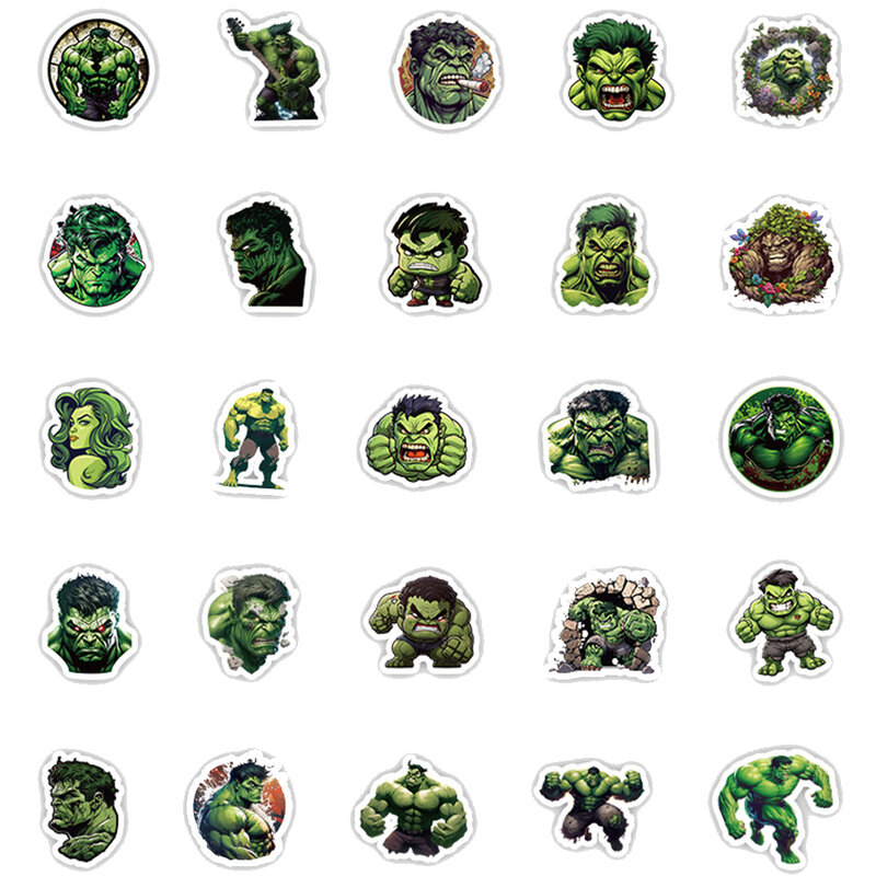 10/30/50 Stuks Disney Marvel Super Held Hulk Anime Stickers Cartoon Stickers Laptop Motorfiets Telefoon Koffer Waterdicht Sticker Speelgoed