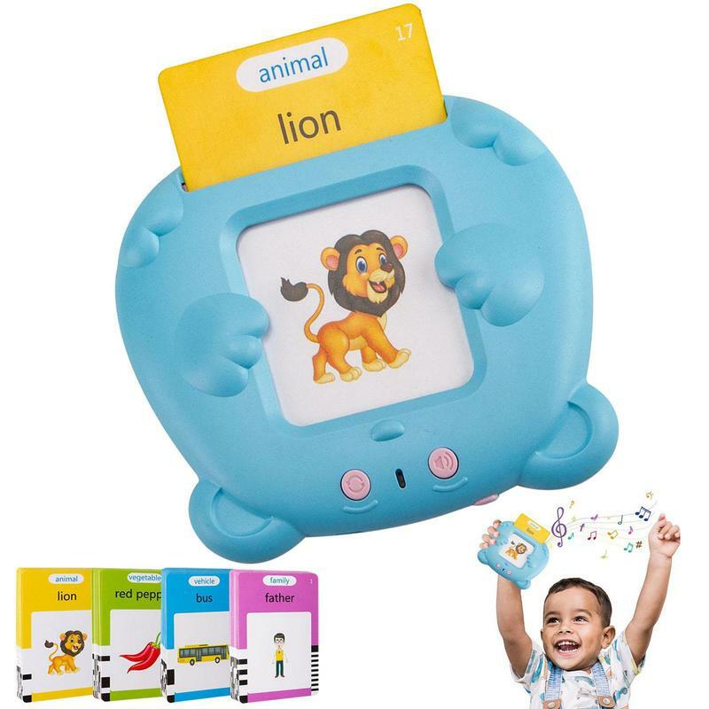 Early Learning Machine Learning Animals Shape Color Learning Cards Machine With 112 Cards Recognition Game Interactive Early