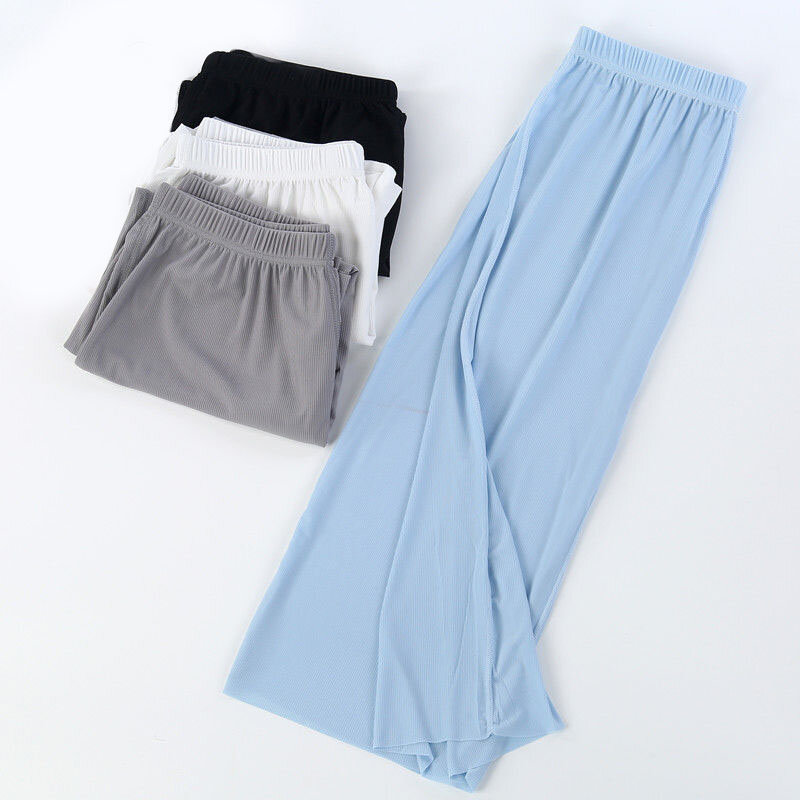 150KG Large Size Summer Sleepwear Home Pants 8XL 7XL 6XL Thin Style Trousers