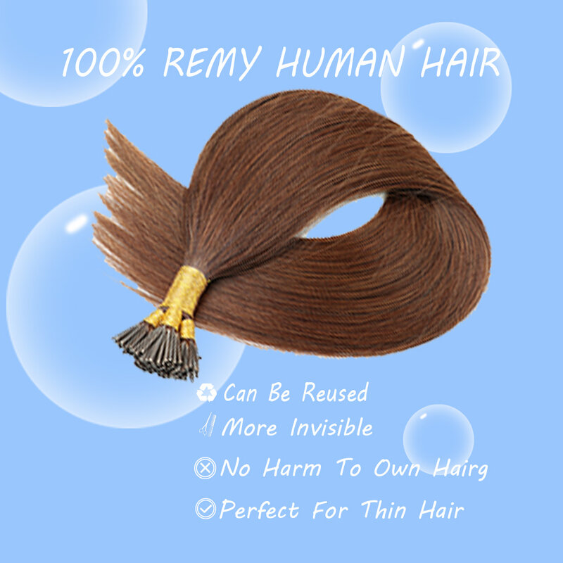 Extensões naturais do cabelo humano, eu derrubo extensões do cabelo, extensão real do cabelo Remy, 100% cabelo humano
