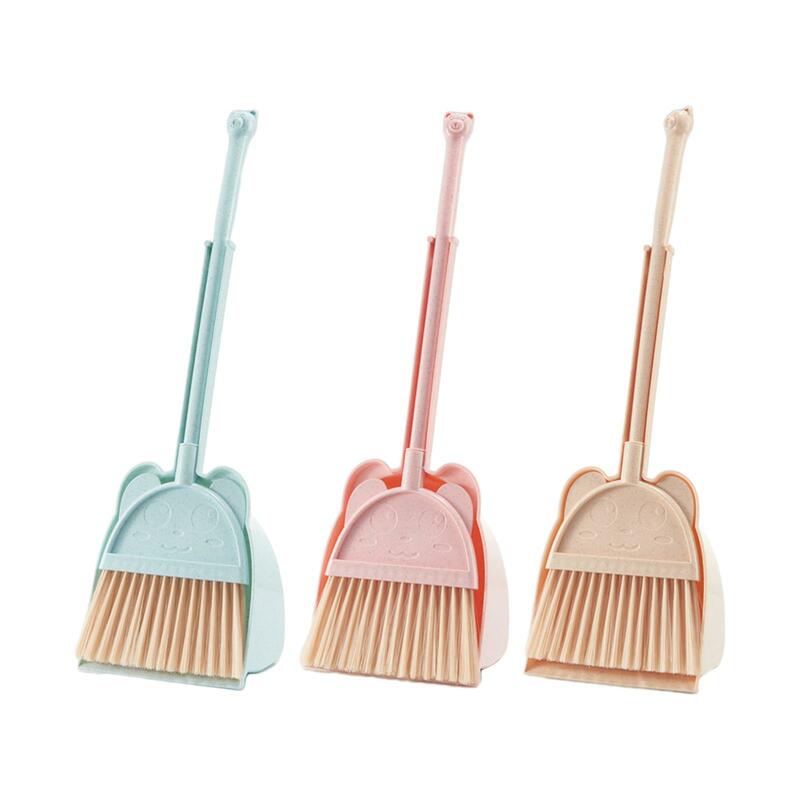 Kids 'Broom and Dustpan Set, Conjunto de Limpeza de Dustpan para Crianças, Idade 3-6
