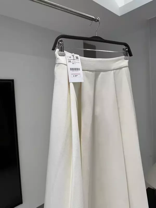 Женское Плиссированное Платье-накидка средней длины с боковым карманом и высокой талией