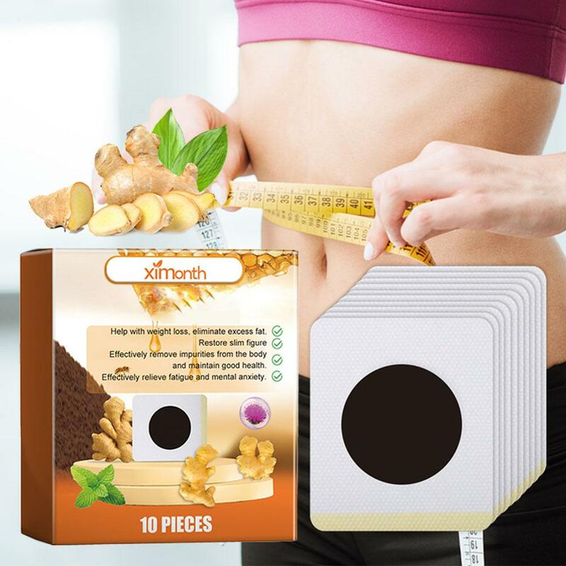 10Pcs Bee Circulatory Drainage Slimming Patch Weight Loss Fat Burning Patch Belly Slim Patches Stomach Sticker Health Care