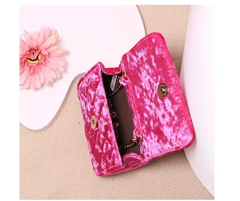 Baby girls classic flaps totes Children's Fashion cotton handbags Kids small messenger Bags Kids mini designer purses NAB274