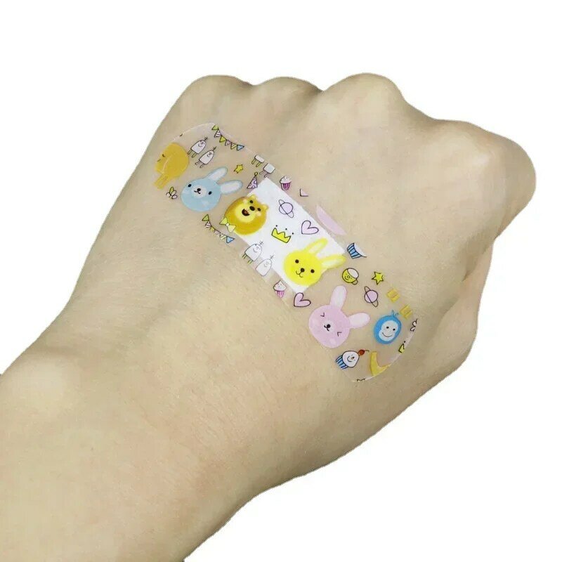 Cartoon Band Aid ferida fita de vestir, ataduras adesivas, primeiros socorros gesso, Kawaii Patch, Woundplast, tiras bonitos, 120pcs por conjunto