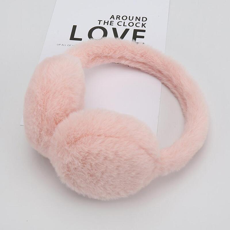 Heat Storage Earmuffs Soft Furry Winter Earmuffs for Women Girls Adjustable Foldable Fashionable Ear Warmers for Outdoor