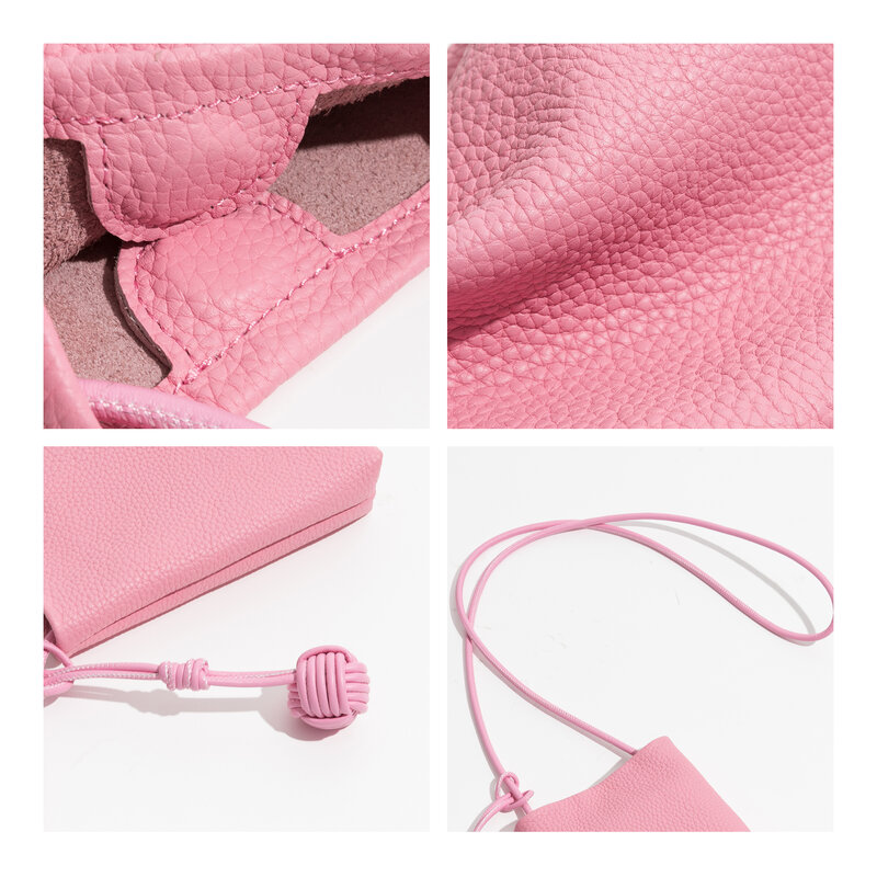 MABULA-Petit sac à bandoulière en cuir véritable pour femme, sac de téléphone portable design, sac à main de voyage pour femme, mode initiée légère