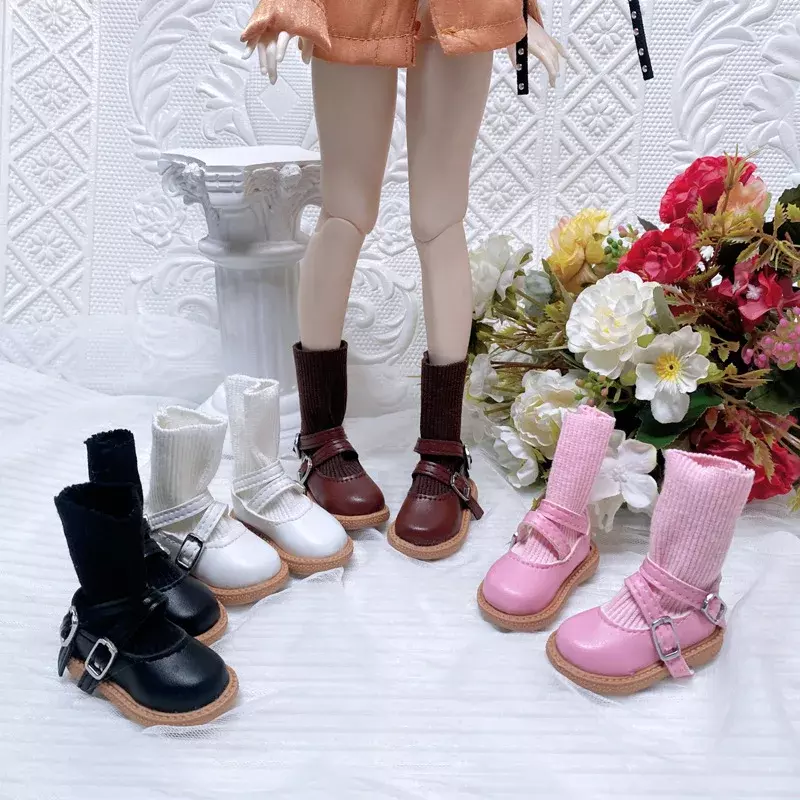 Bjd sapatos e botas de boneca, 7.5cm, 60cm, pé, simulação, acessórios de brinquedos, moda