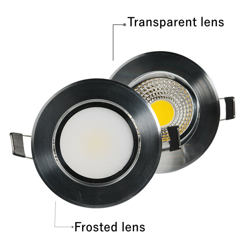 Przeciwodblaskowe oprawy LED typu Downlight z możliwością przyciemniania 220V110V 5W 7W 9W 12W 15W 18W Wpuszczana lampa sufitowa Led Aluminiowa lampa COB CEIL LIGHT Lampa punktowa