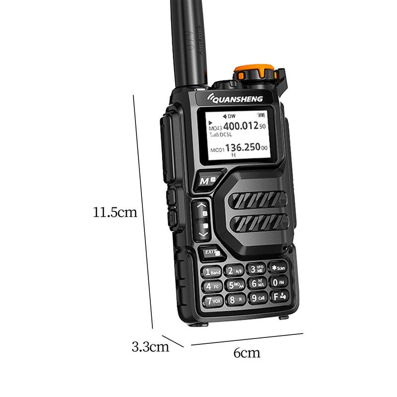 Uvk5 Radio bidirezionale Walkie tipo C porta di ricarica Radio portatile multifrequenza