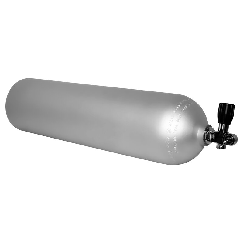 TUDIVING-11.1L aluminiowy Cylinder do nurkowania z interfejsem DIN + jarzmo zawór do butelek do głębokiego nurkowania pod wysokim ciśnieniem