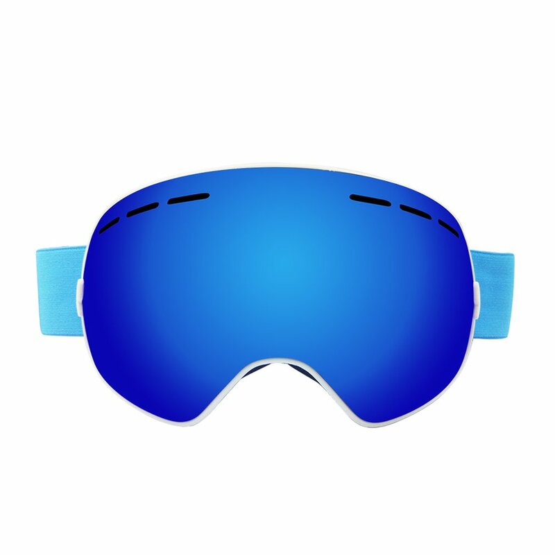 패션 구형 표면 스키 고글, UV400 김서림 방지 마스크 안경, 전문 남성 여성 고글