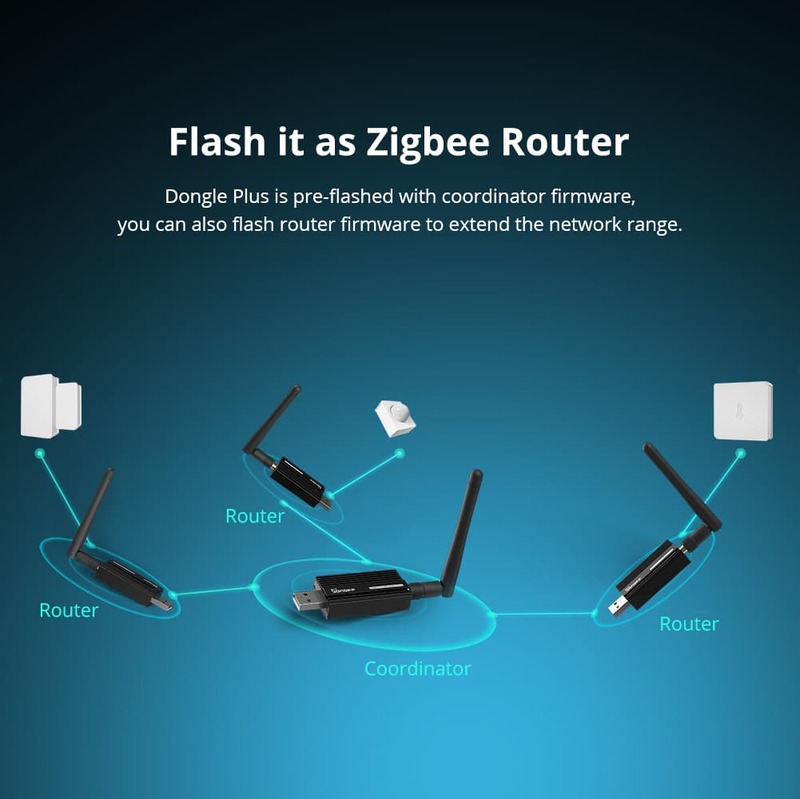 SONOFF ZB Dongle-E USB Plus Zigbee 3,0, entrada Universal, compatible con asistente de casa, Zigbee2MQTT, Raspbian, Ubuntu, macOS