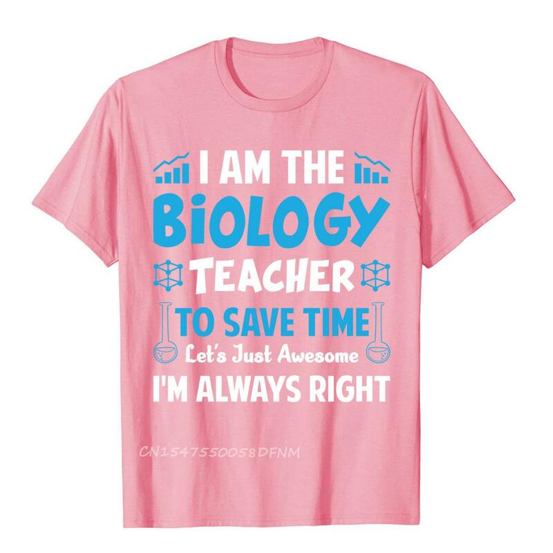 I Am The Biology Teacher Top T-Shirts Beach Newest Youth T Shirt 3D Printed Cotton Japanese Anime