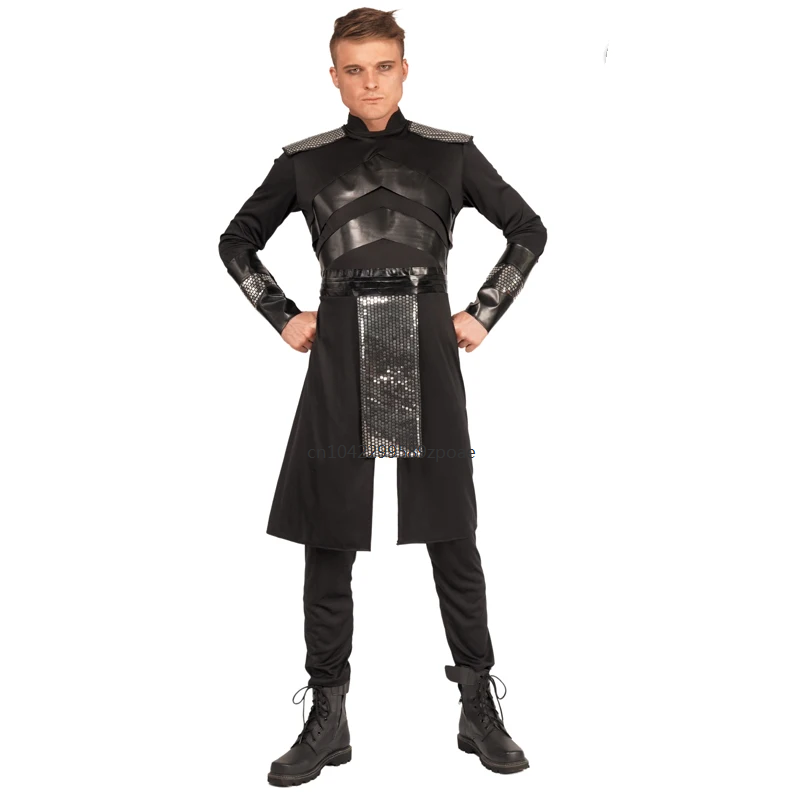 Dorośli mężczyźni średniowieczny wojownik kostium Halloween renesansowy garnitur Vintage rycerz ubrania Cosplay 2024