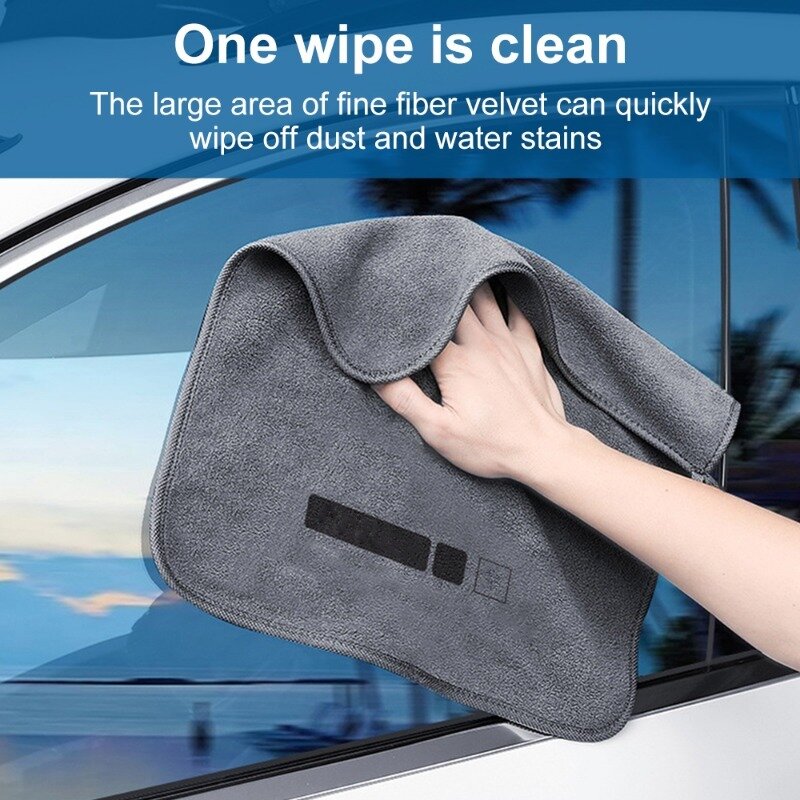 Toallas de limpieza de microfibra gruesas para coche, paño de secado prémium de alta gama, doble capa, paño de lavado de dobladillo de felpa