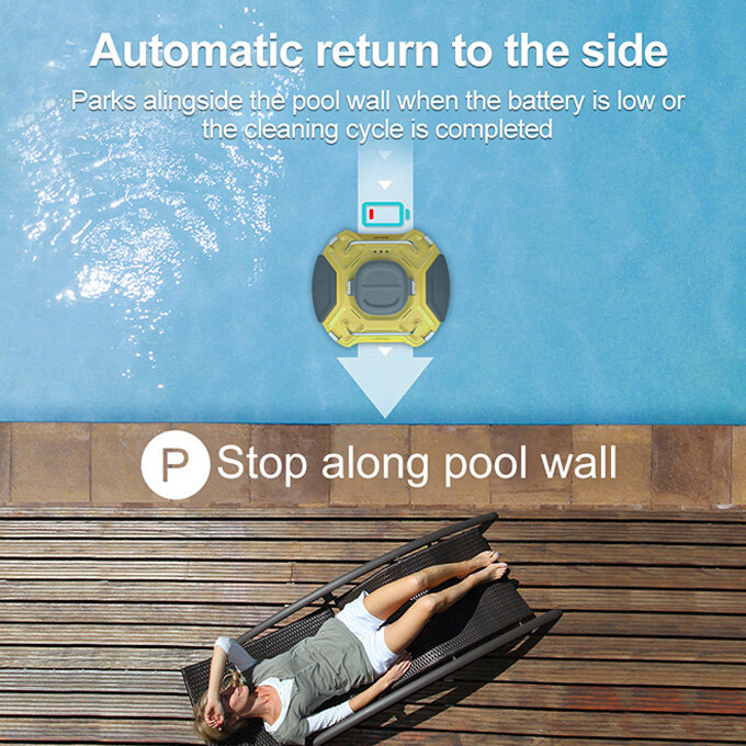 수영장 필터 클리너 면적 80 m2 진공 청소기 로봇, 지상 수영장
