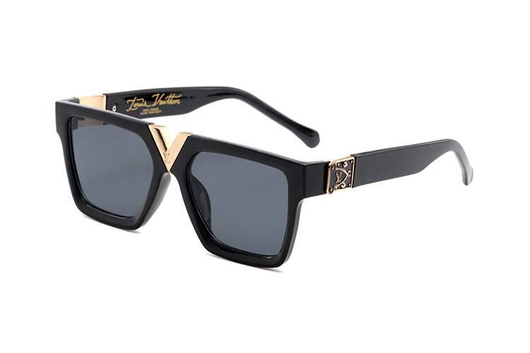 2024 New Fashion Sunglasses Men Sun Glasses Women Metal Frame Black Lens Eyewear Driving Goggles UV400 A25