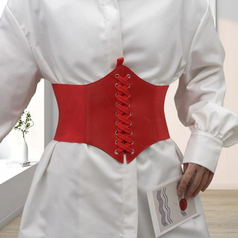 Stylish Shirt Corset Shaping Comfy Women Faux Leather Slimming Body Waistband  Wear-resistant Women Corset Fashion Accessories