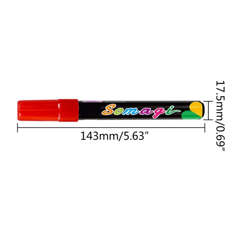 8Pcs Liquid Chalk Marker Pen, 8 Color Washable & Wet Erase Chalk Makers for Blackboards, Chalkboard Signs, Glass Window