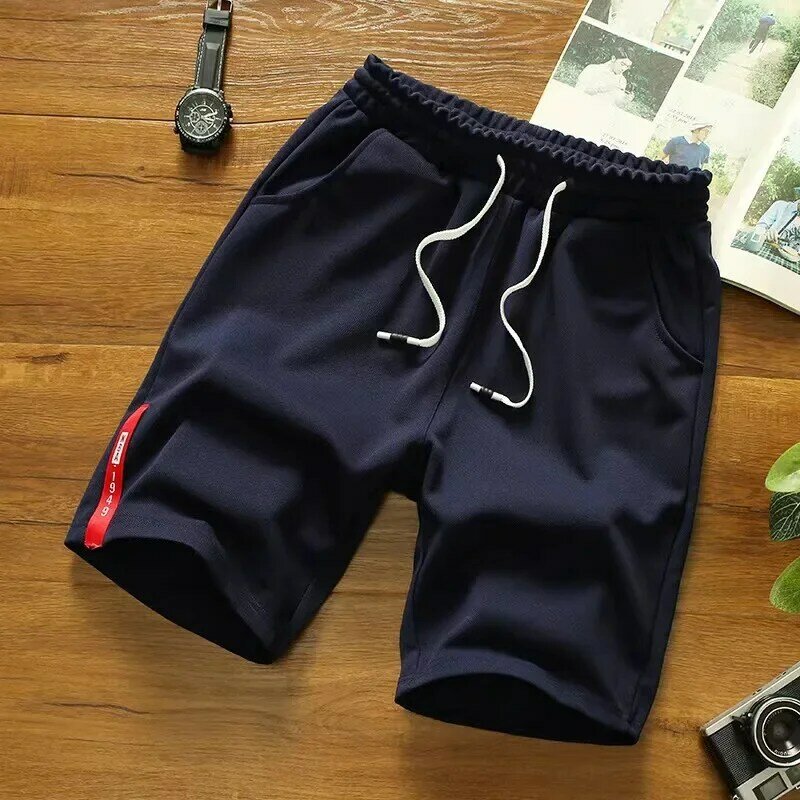 Pantalones cortos de alta calidad para hombre, pantalón corto, holgado y transpirable, para Fitness, correr, ocio, novedad de verano