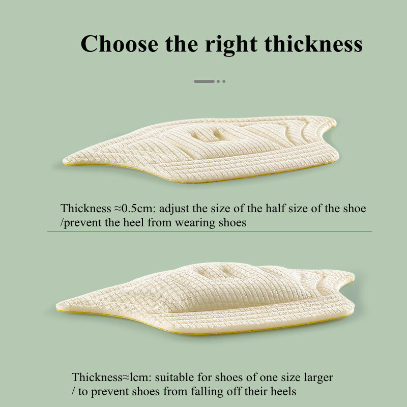 2 pezzi solette di dimensioni regolabili Patch cuscinetti per tallone scarpe Anti-usura piedi Pad Sneaker tallone Anti Blister protezione per attrito cuscinetti posteriori