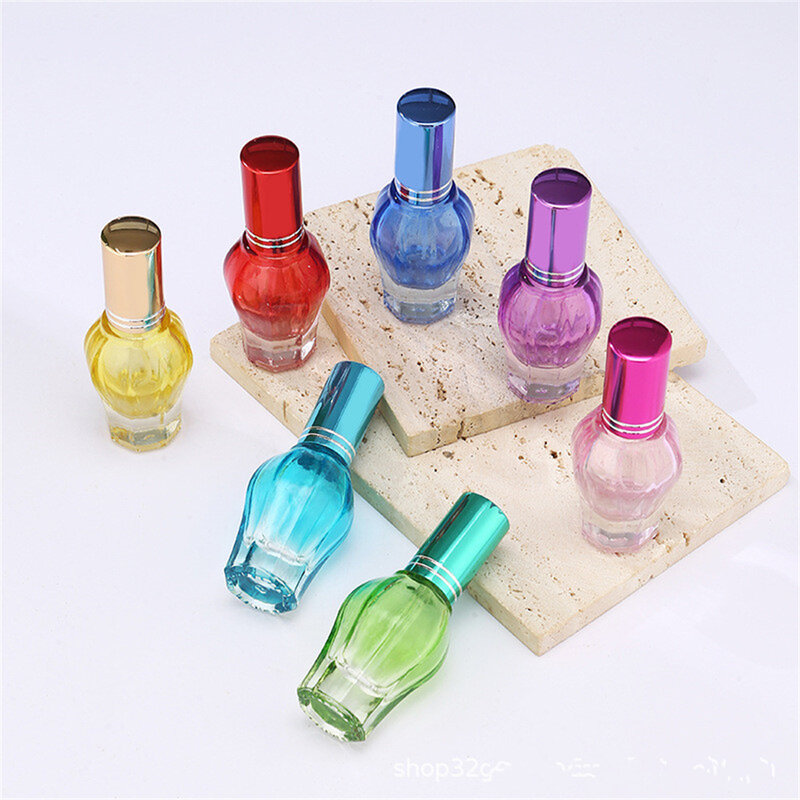 15ml buntes Glas tragbare nachfüllbare Parfüm flasche Kosmetik behälter leeres Spray Parfüm leere Sprüh flasche Unter flasche